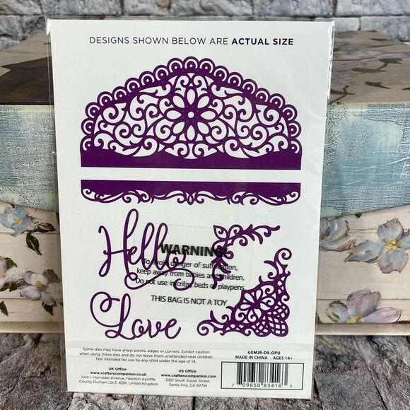 Crafters Companion Gemini Metal Die Pack Opulent Swirls 6 Designs Card Making - Picture 2 of 3